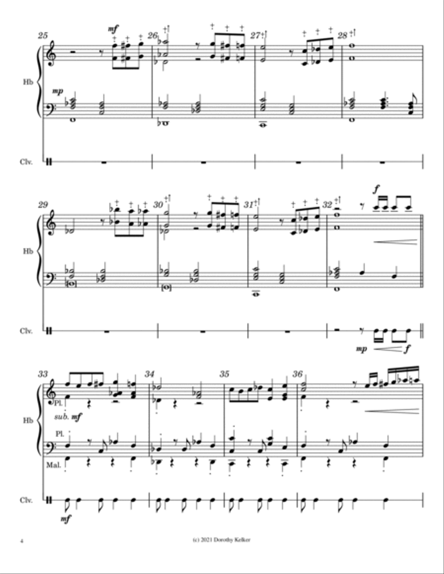 Tango in F Minor Handbell Choir scores gallery preview page 4