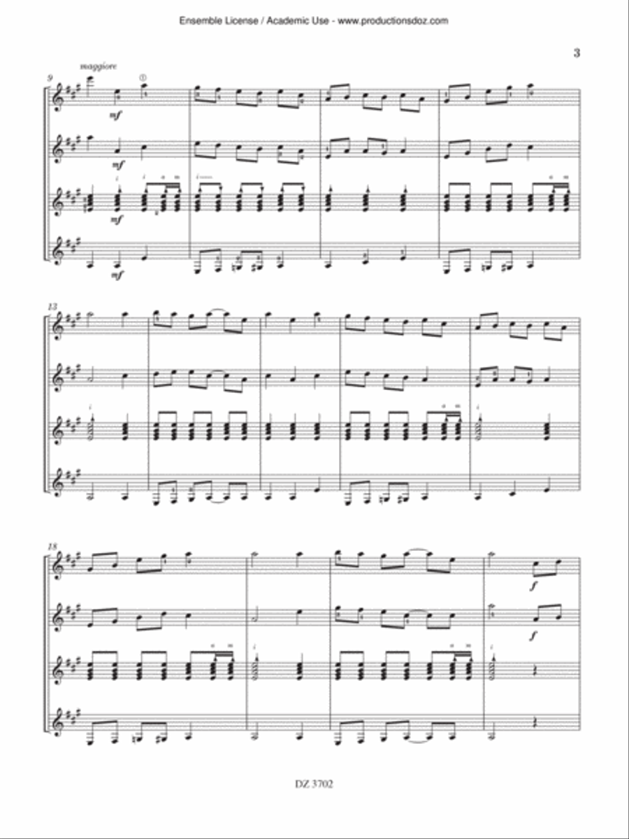 Flamenco Inspiration - Sevillanas Guitar Ensemble scores gallery preview page 3