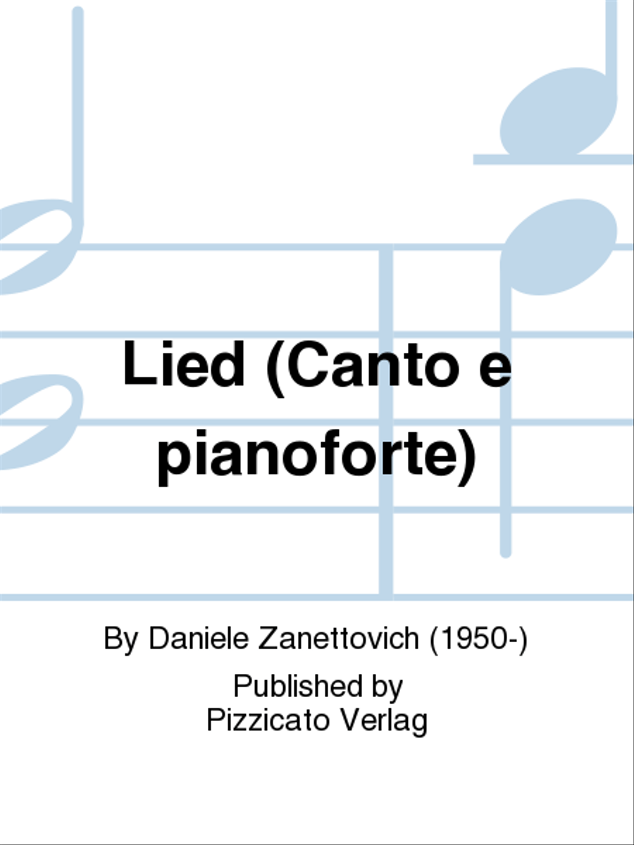 Lied (Canto e pianoforte) Piano scores gallery preview page 1