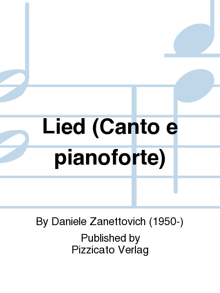 Lied (Canto e pianoforte)