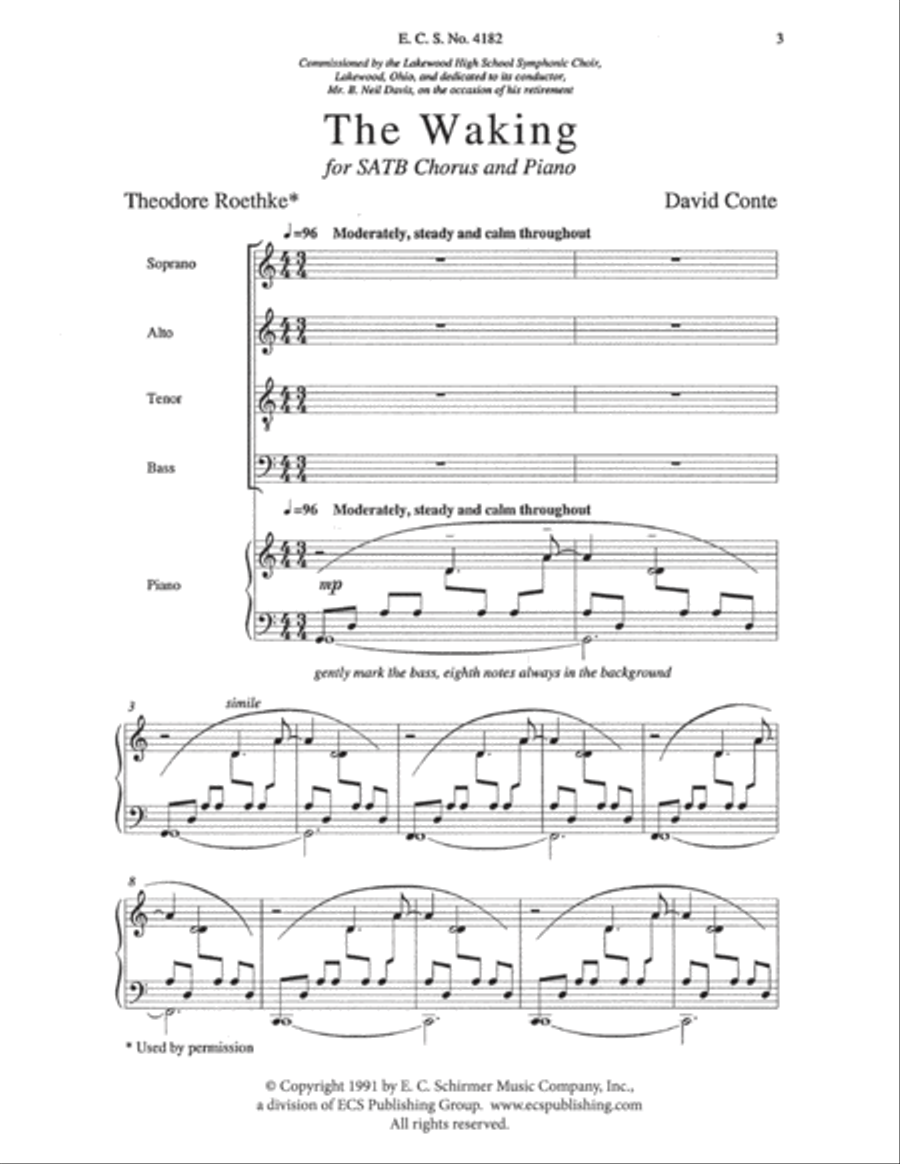 The Waking 4-Part scores gallery preview page 2