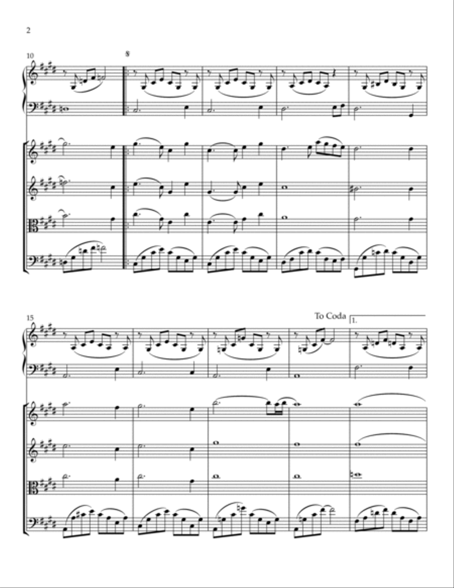Because String Quartet scores gallery preview page 2