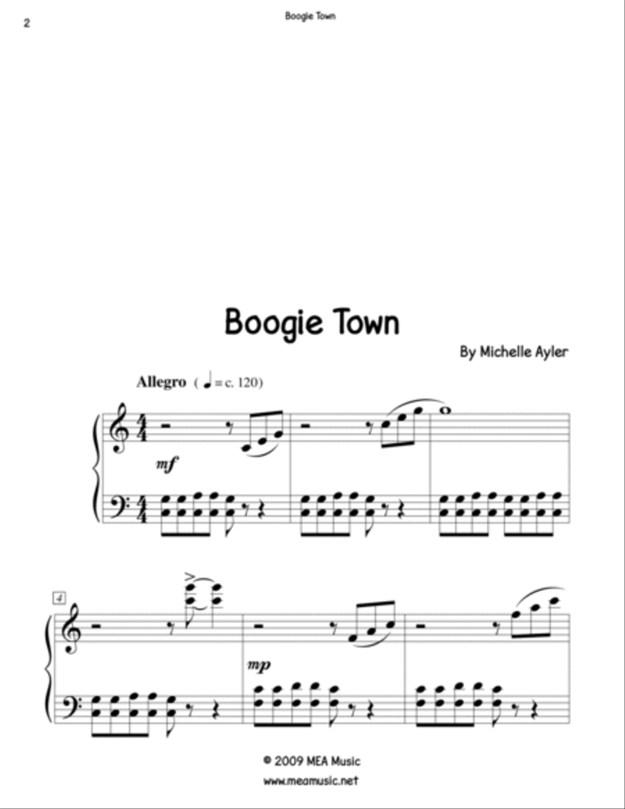 Boogie Town Piano Method scores gallery preview page 2
