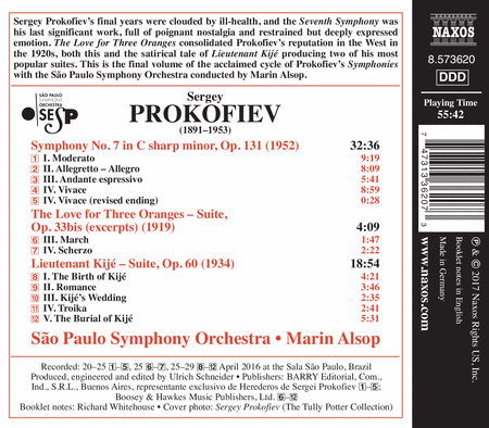 Prokofiev: Symphony No. 7 - March & Scherzo from The Love of Three Oranges Suite, Op.33 bis