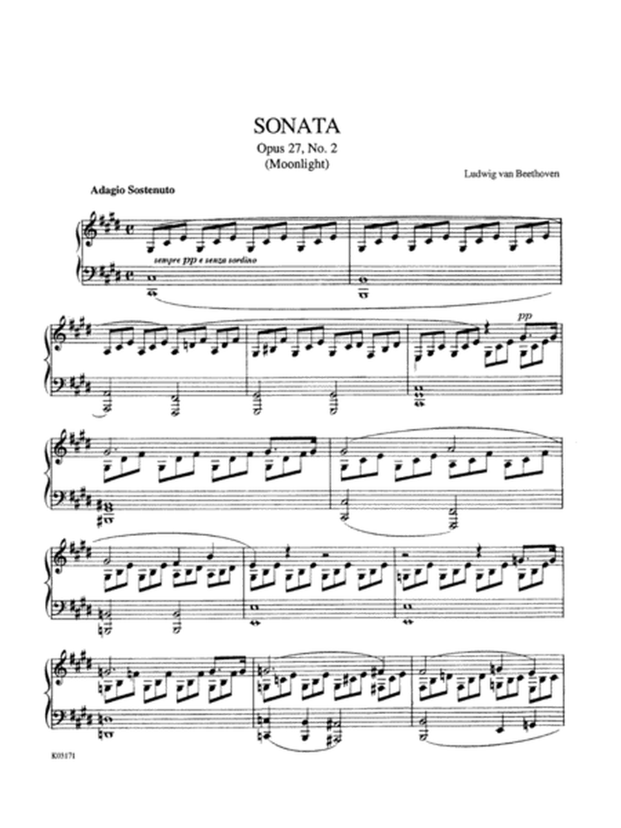 Sonata No. 14 in C-sharp Minor, Op. 27, No. 2 (Moonlight)