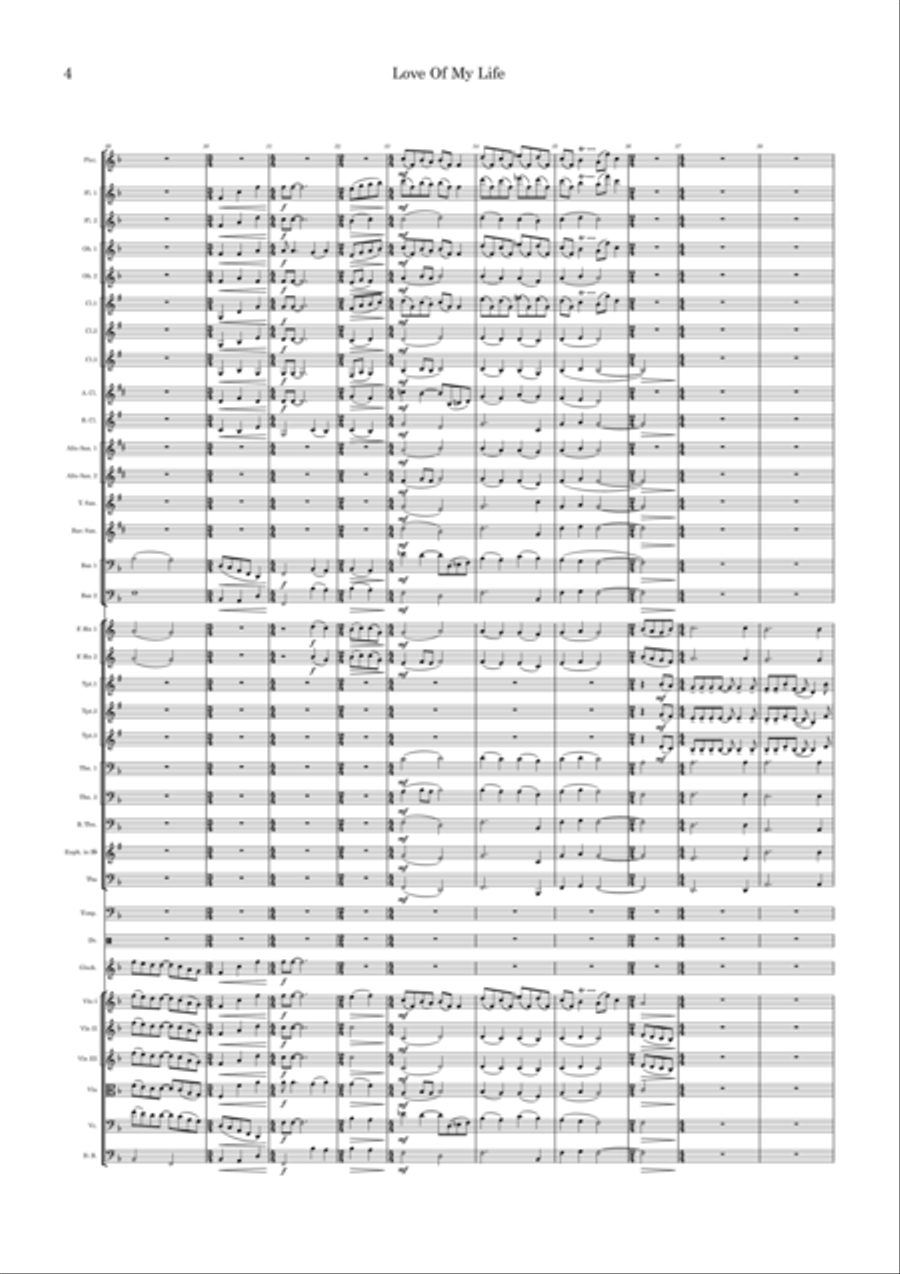 Love Of My Life Full Orchestra scores gallery preview page 4