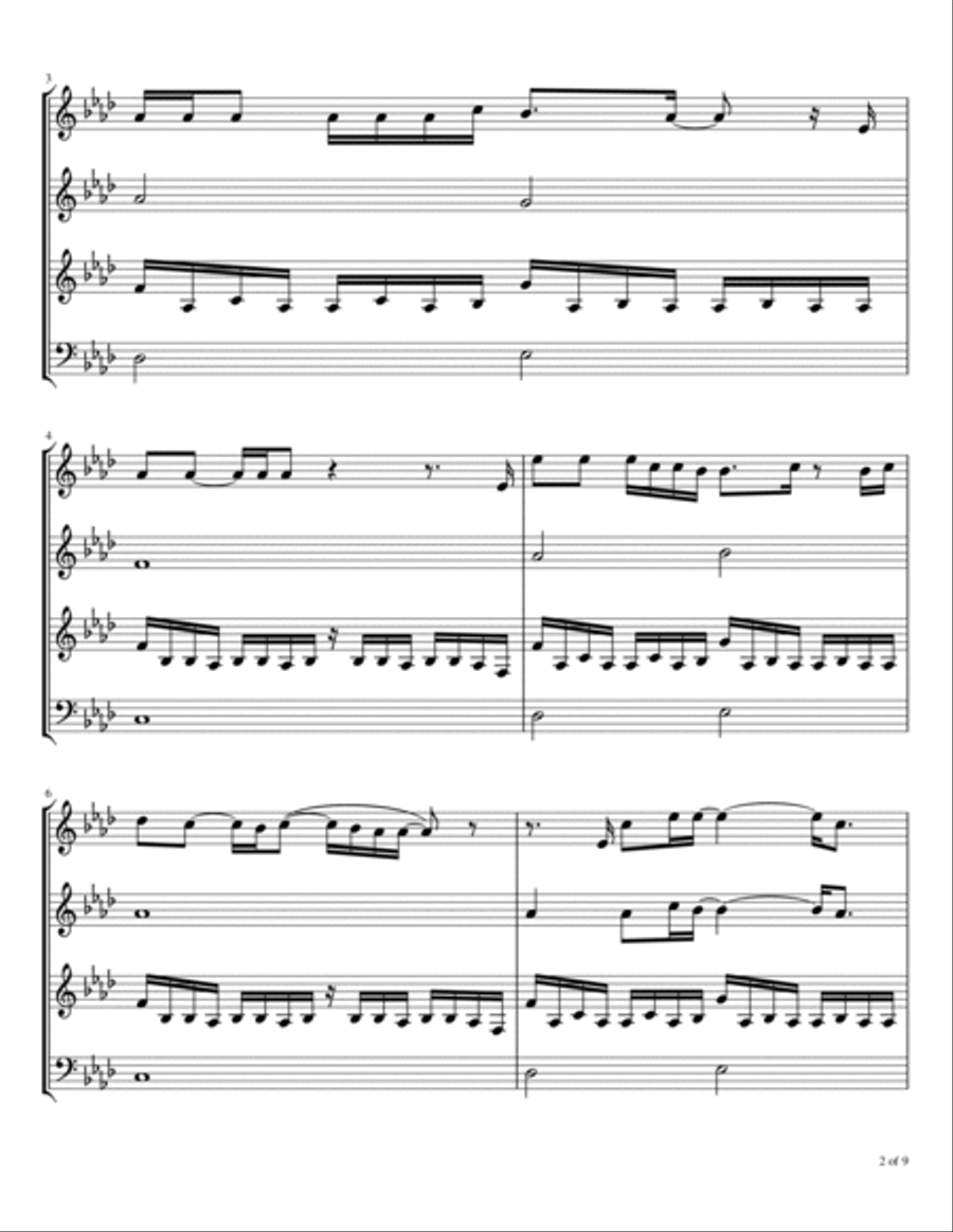 Sparrows Woodwind Quartet scores gallery preview page 3