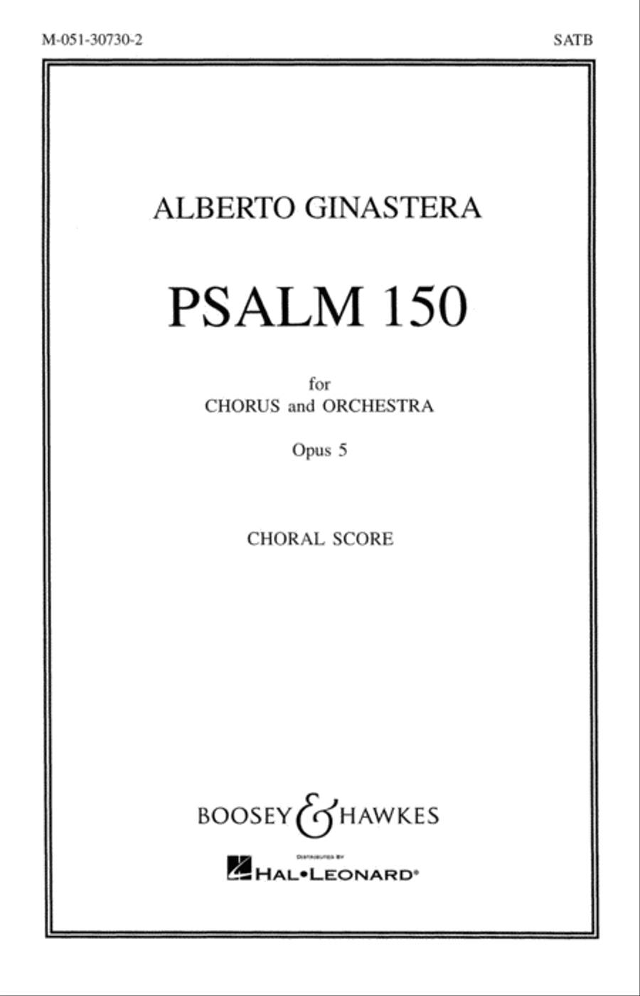 Psalm 150, Op. 5 Choir scores gallery preview page 1