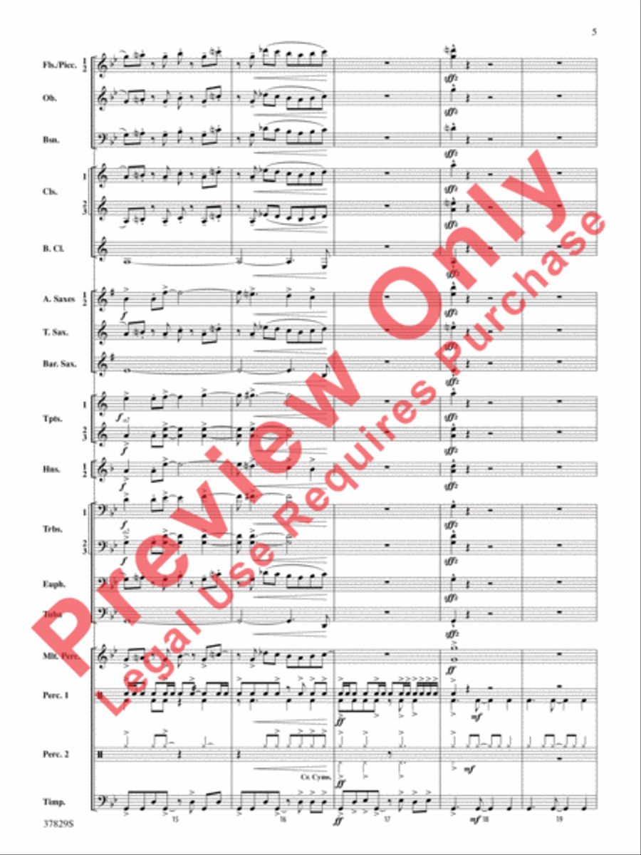 Vertigo Concert Band scores gallery preview page 6