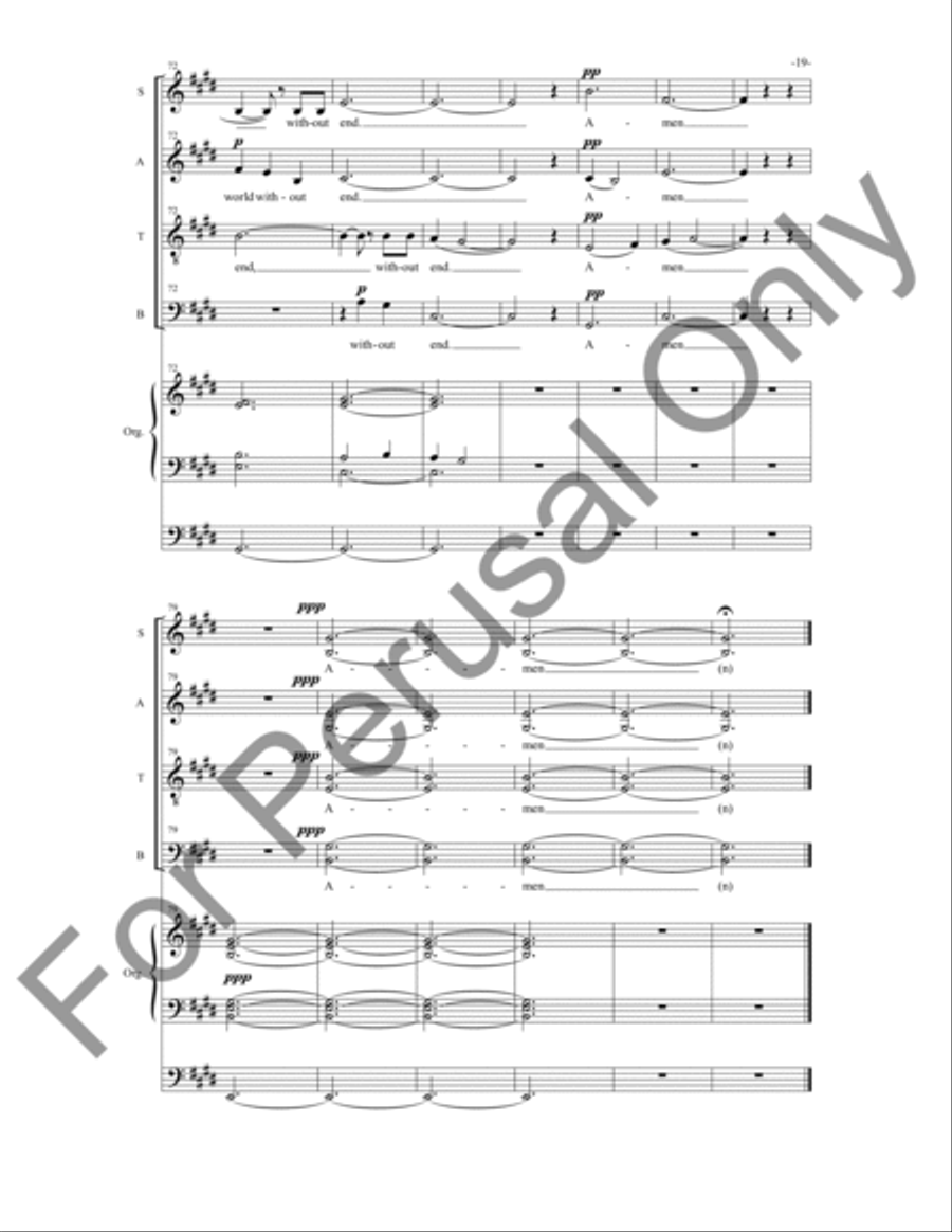 Magnificat and Nunc Dimittis 4-Part scores gallery preview page 20