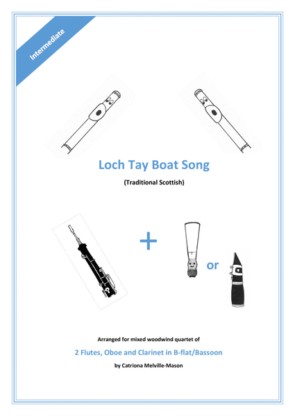 Loch Tay Boat Song - 2 flutes, oboe and clarinet/bassoon image number null