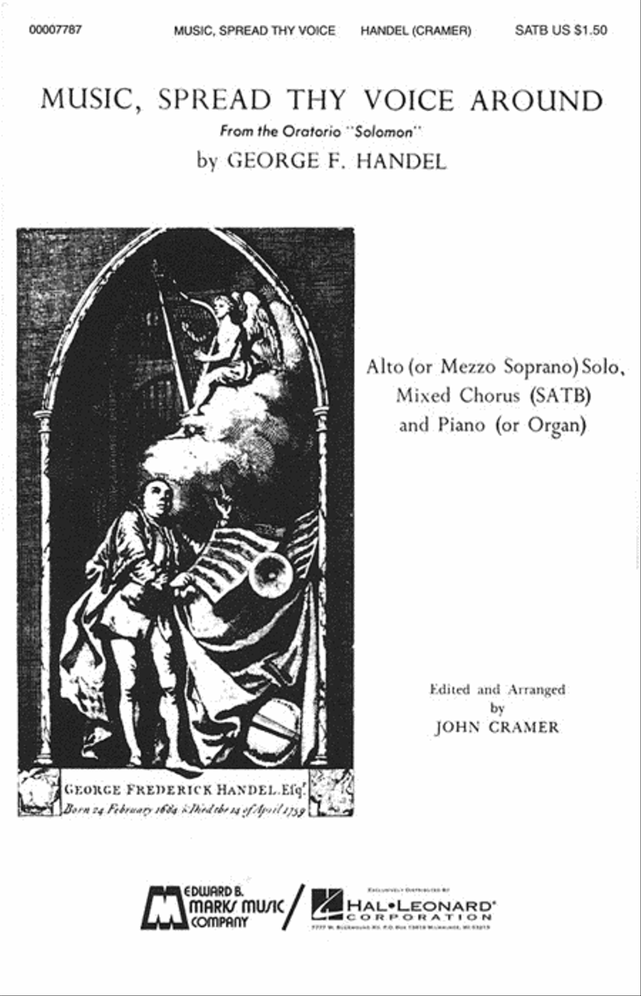 Music, Spread Thy Voice Around 4-Part scores gallery preview page 1