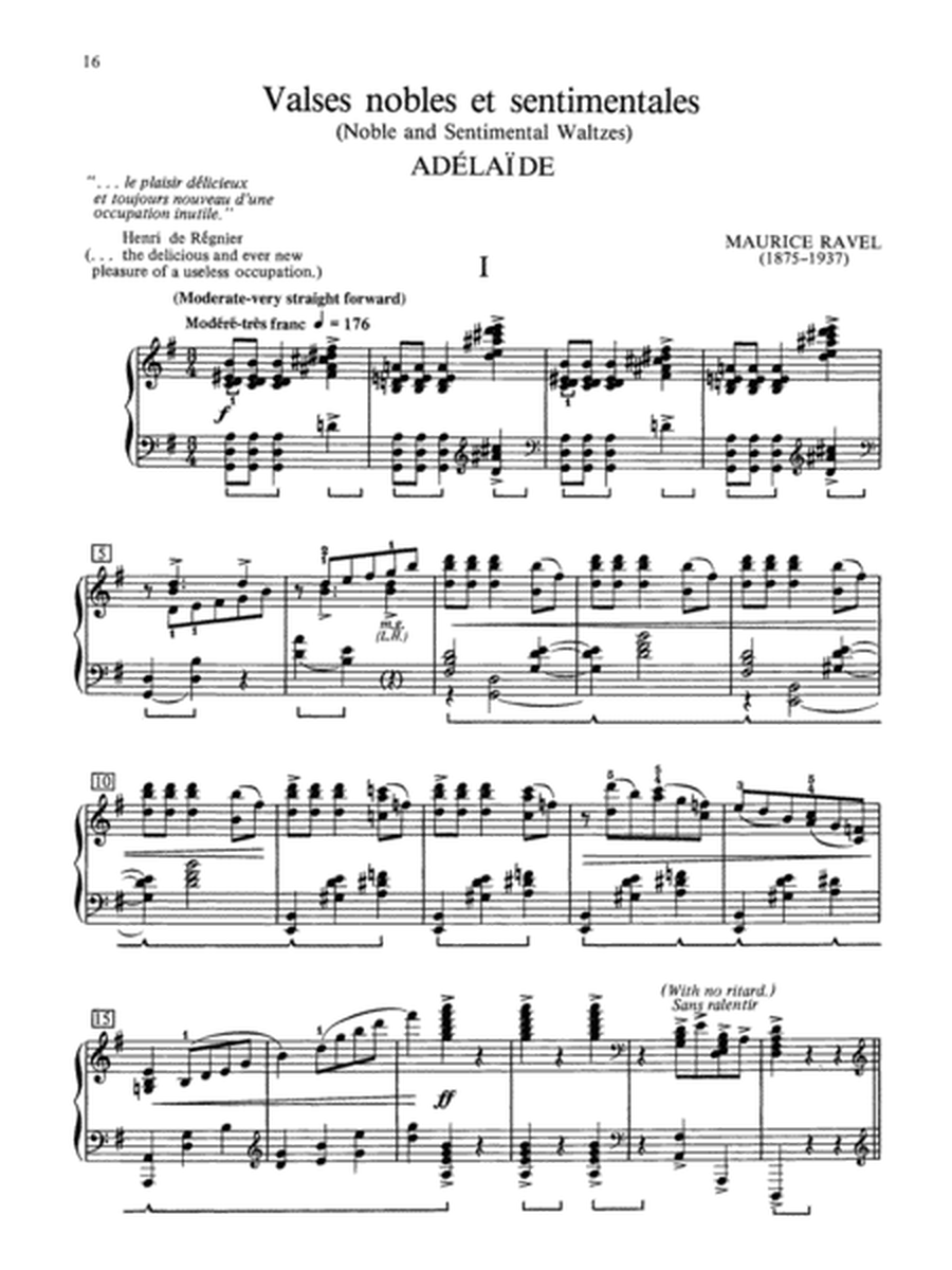 Ravel -- Valses nobles et sentimentales