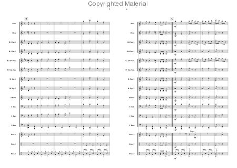Hungarian Goulash Concert Band scores gallery preview page 3