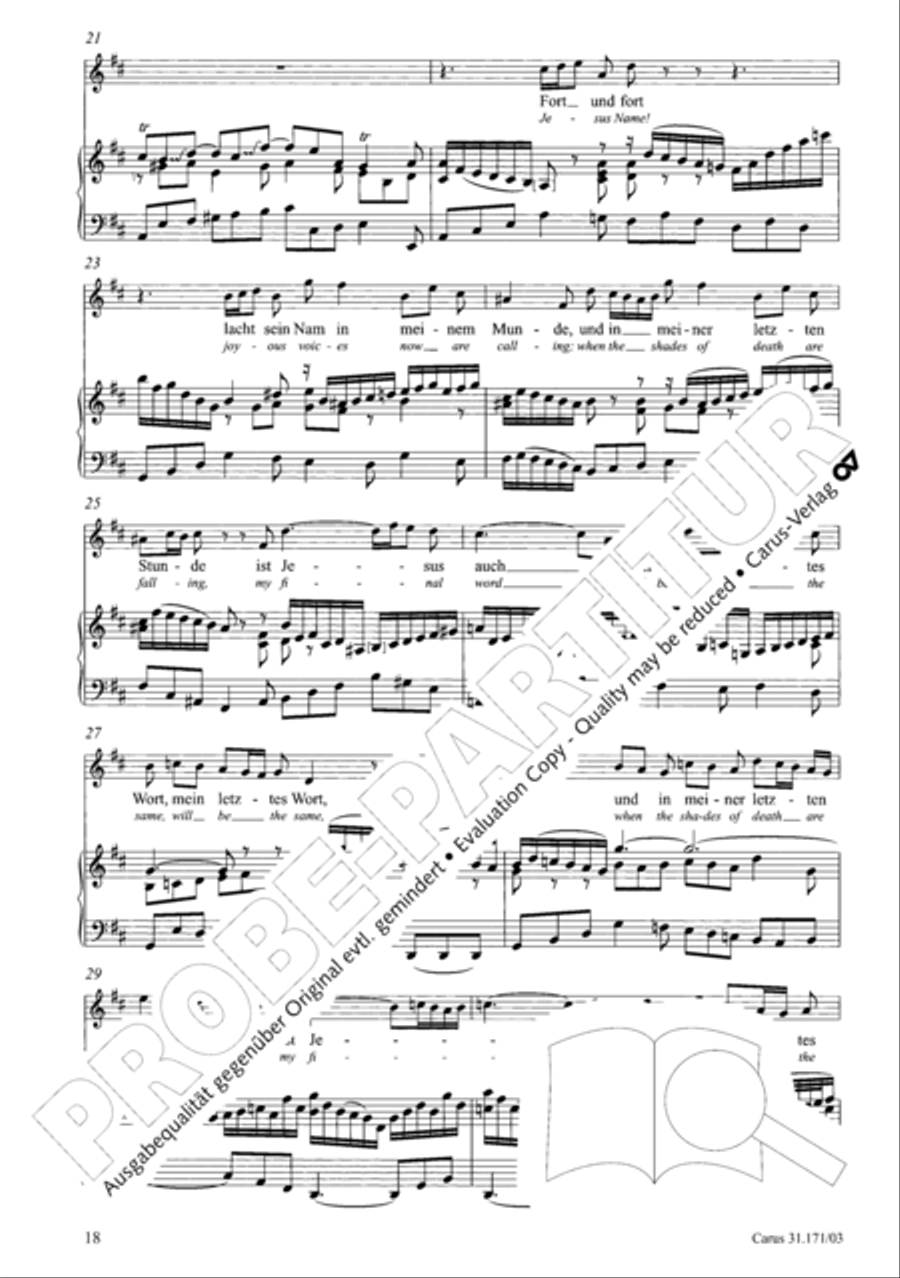 God, as thy name is, so is thy praise (Gott, wie dein Name, so ist auch dein Ruhm) 4-Part scores gallery preview page 19
