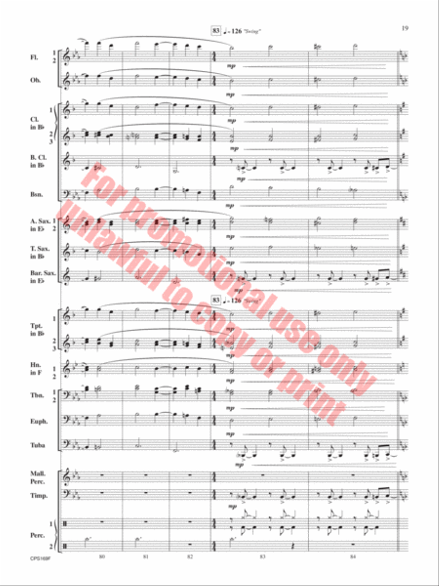 Home For the Holidays Home For the Holidays Concert Band scores gallery preview page 20