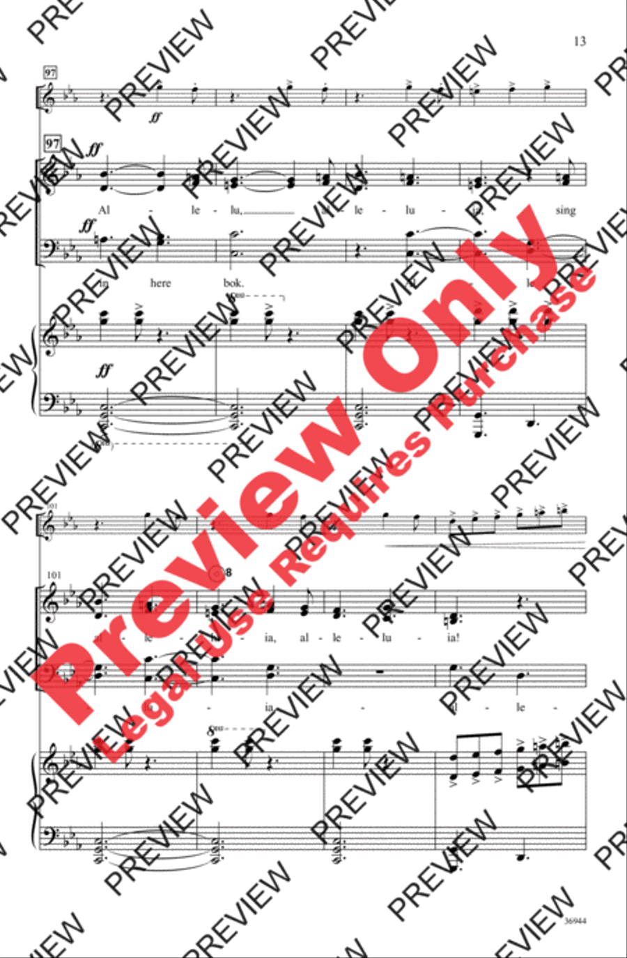 Adam Lay yBounden 4-Part scores gallery preview page 13