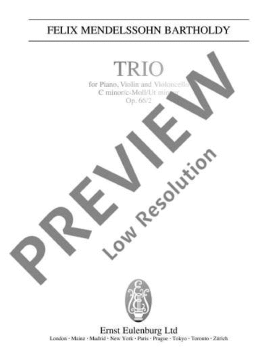 Piano Trio C minor Piano Trio C minor Piano Trio scores gallery preview page 2