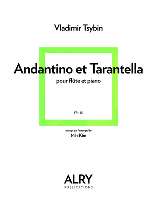 Book cover for Andantino et Tarantella for Flute and Piano