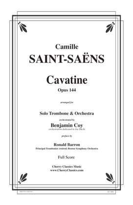 Saint-Saëns (Saint Saens) Cavatine for Trombone and Orchestra