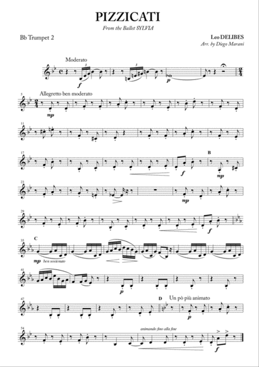Pizzicati for Brass Quartet Brass Quartet scores gallery preview page 2