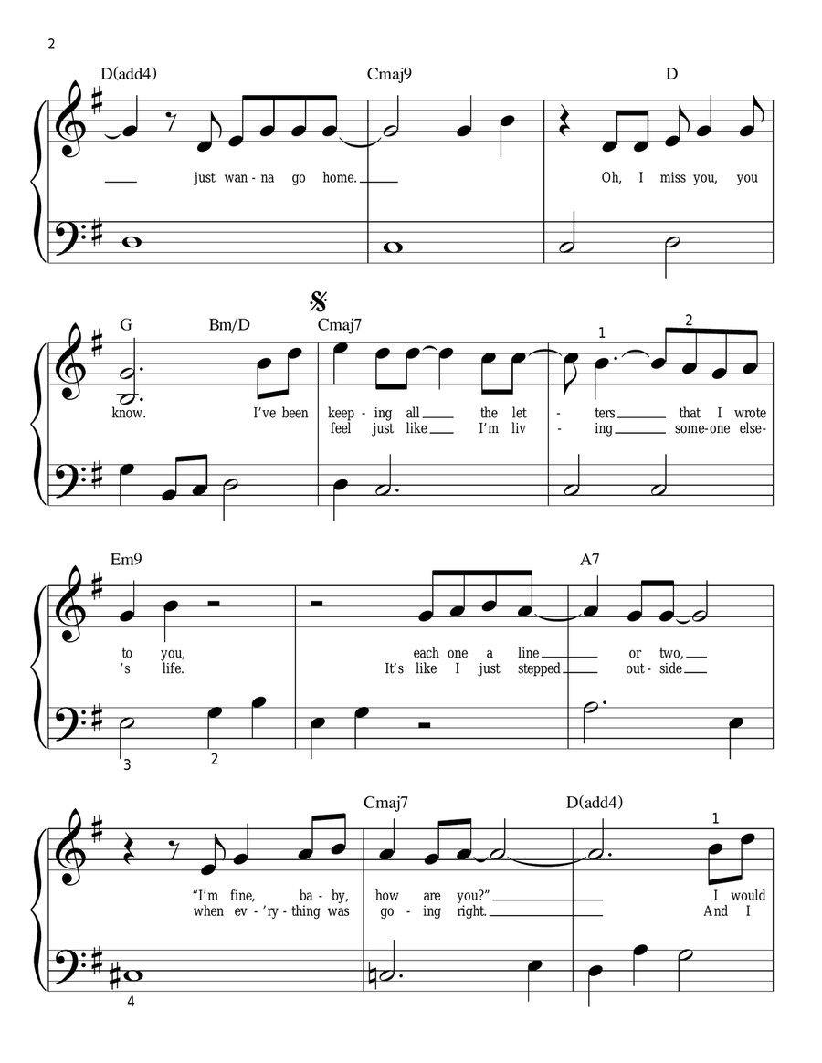 Home Easy Piano scores gallery preview page 2