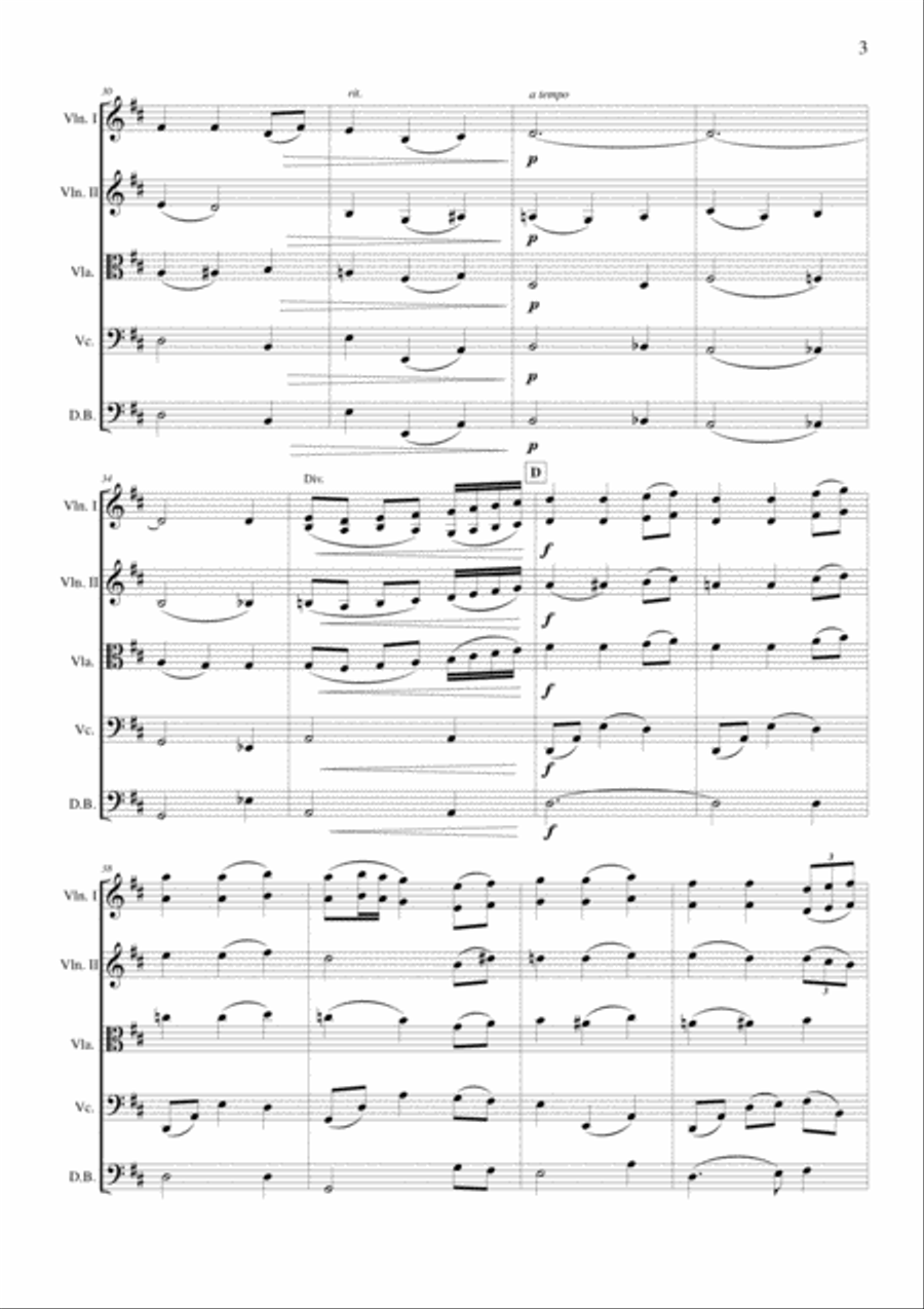 Away in a Manger String Orchestra scores gallery preview page 3