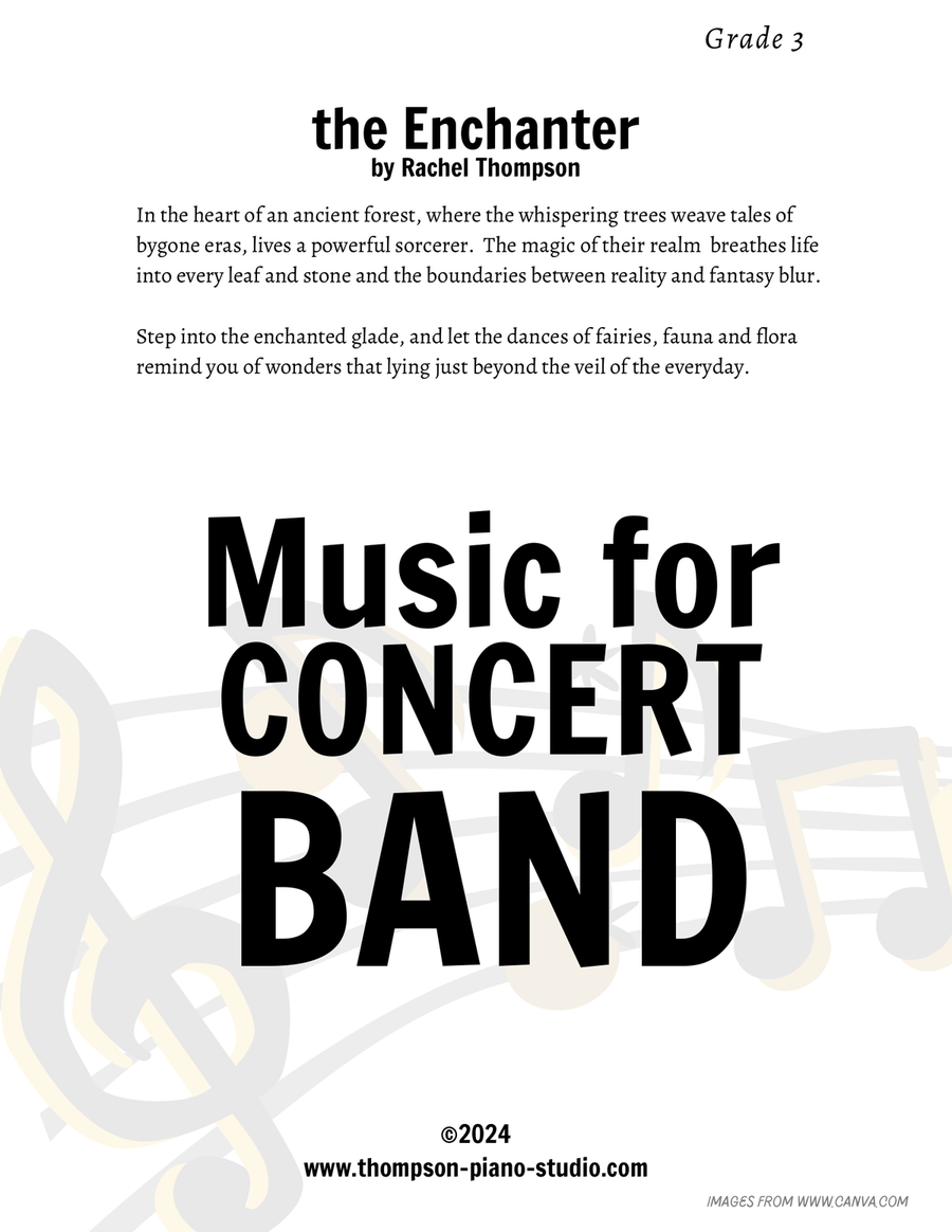the Enchanter Concert Band scores gallery preview page 1