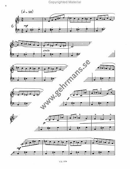 Latta spelstycken for piano