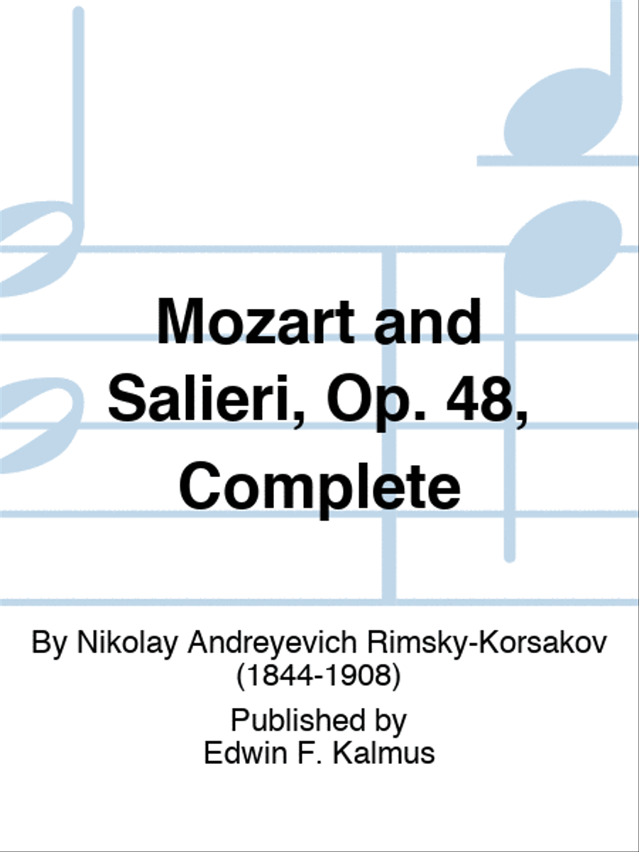 Mozart and Salieri, Op. 48, Complete Voice scores gallery preview page 1