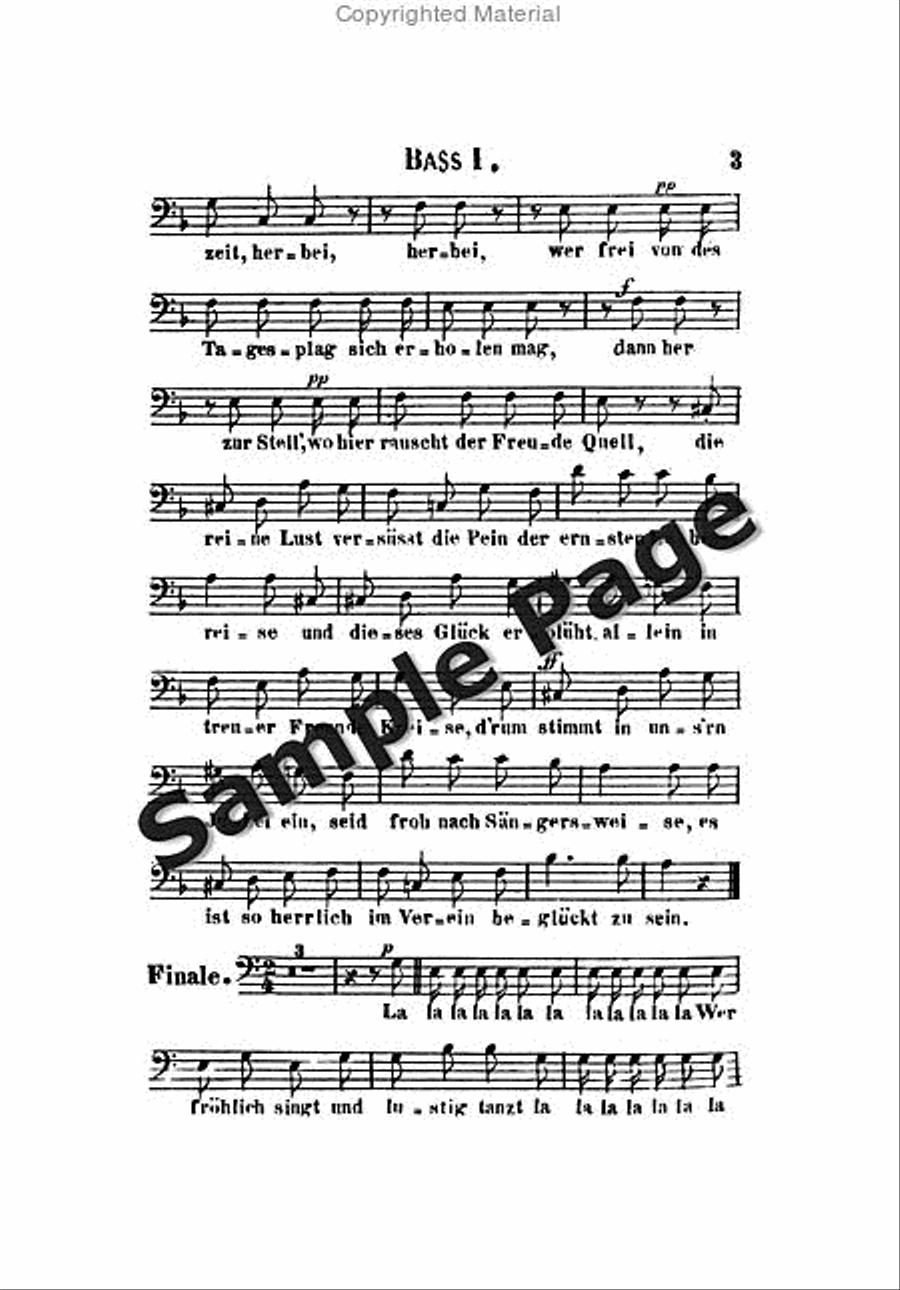 Strauss J Saengerlust Polka Op328 TTBB scores gallery preview page 4