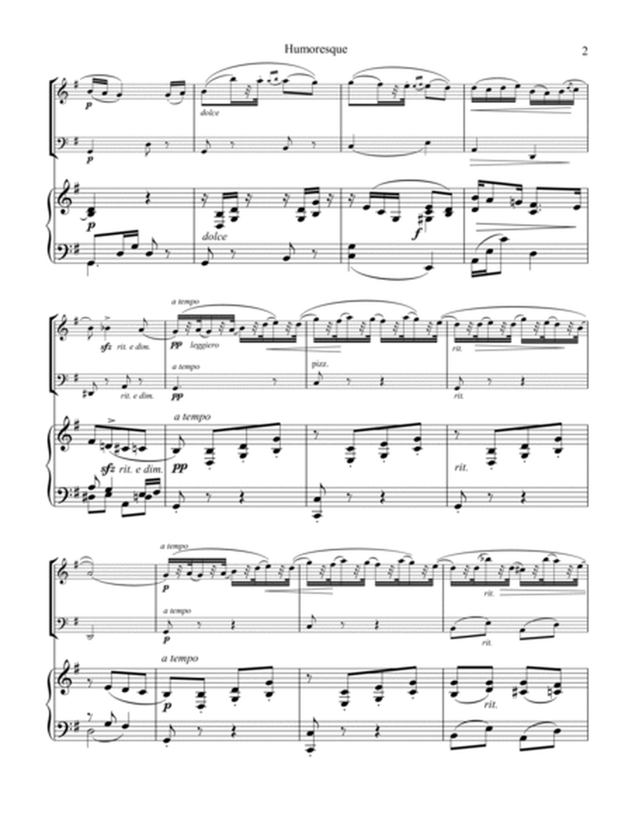 Humoresque op. 101 no. 7 for easy piano trio image number null