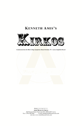 Kirkos - CONDUCTOR'S SCORE ONLY