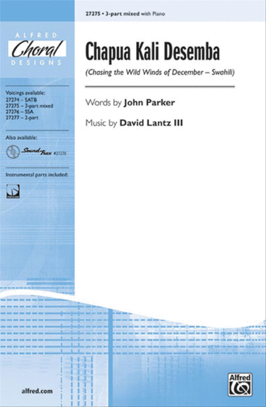 Chapua Kali Desemba (Chasing the Wild Winds of December - Swahili) 3-Part scores gallery preview page 1