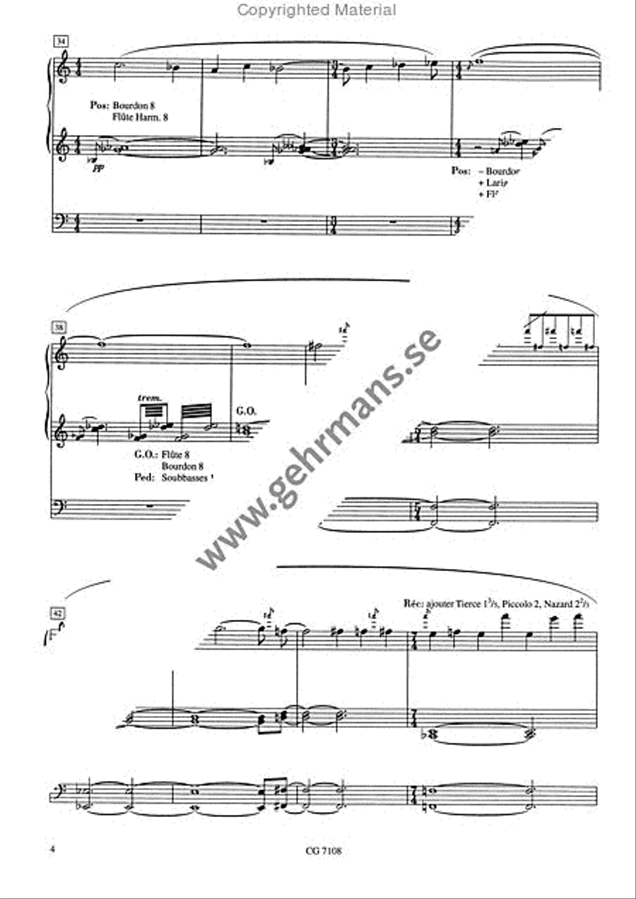 Canto desolato Canto desolato Organ Solo scores gallery preview page 5