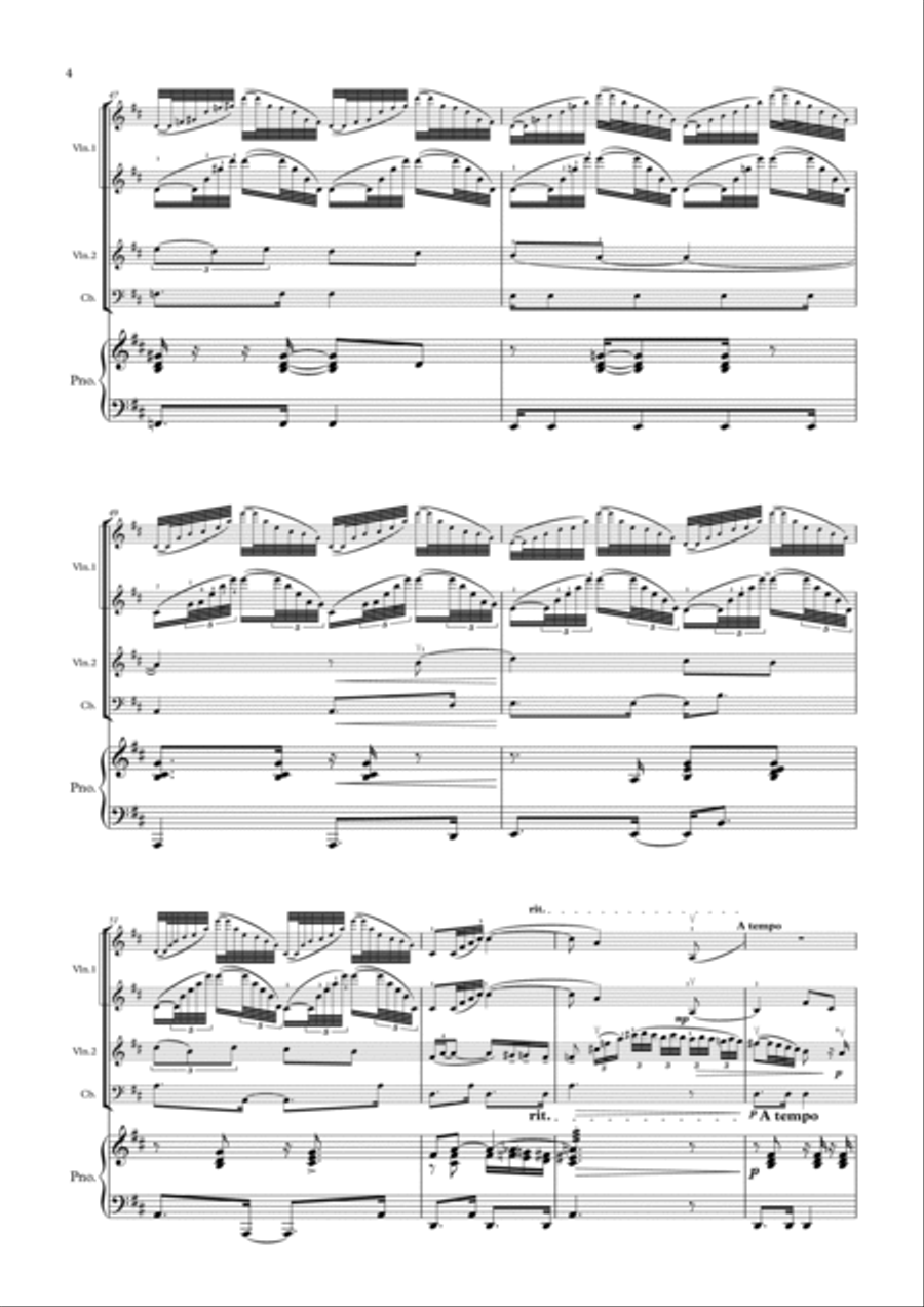 Tango Jalousie - 2 Violins & Piano Violin Duo Violin Group String Duet scores gallery preview page 4