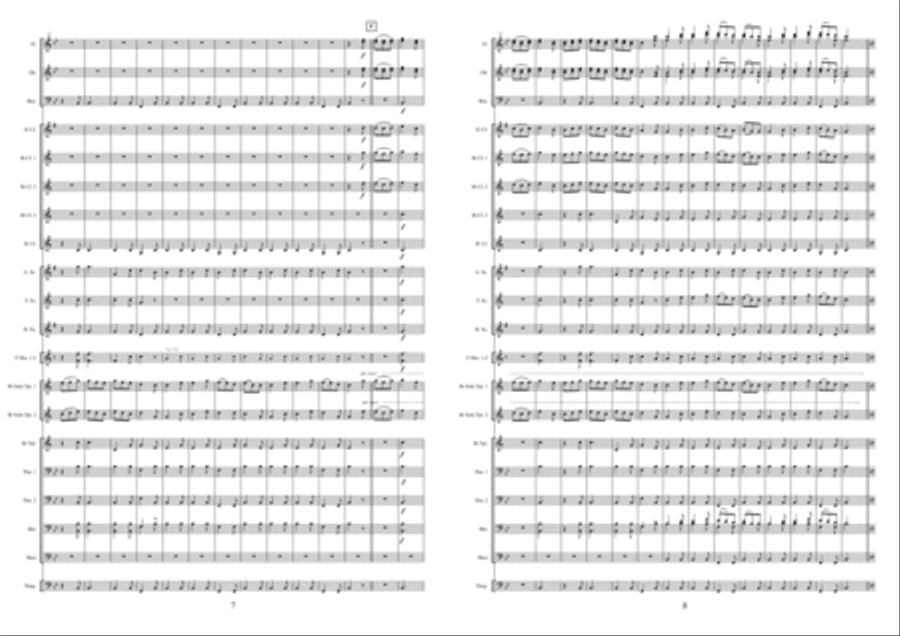 March From The Ark March From The Ark Fanfare Band scores gallery preview page 5