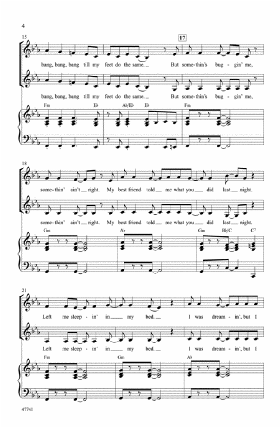 Wake Me Up Before You Go-Go Choir scores gallery preview page 3