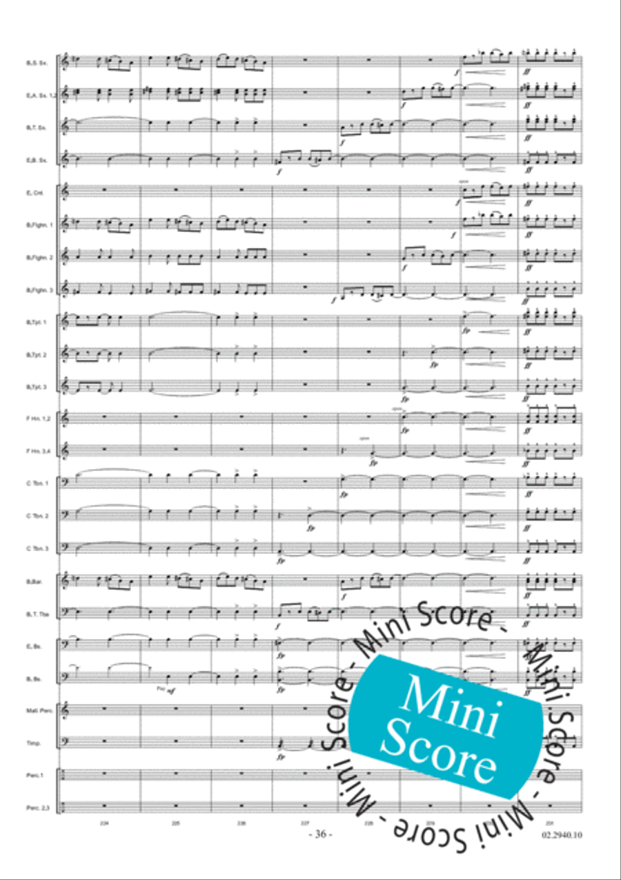 Aurora Fanfare Band scores gallery preview page 42