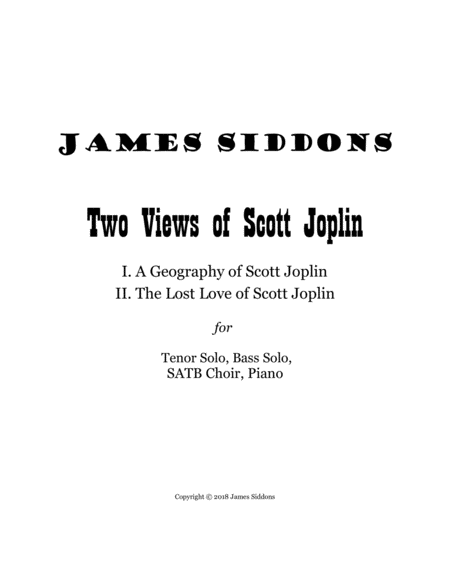Two Views of Scott Joplin image number null