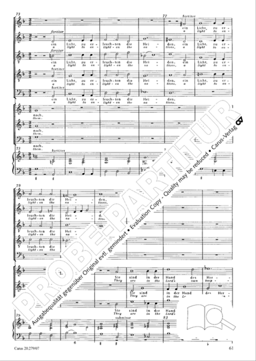 Musikalische Exequien I-III Orchestra scores gallery preview page 62