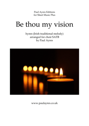 Book cover for Be thou my vision, arranged for unaccompanied choir