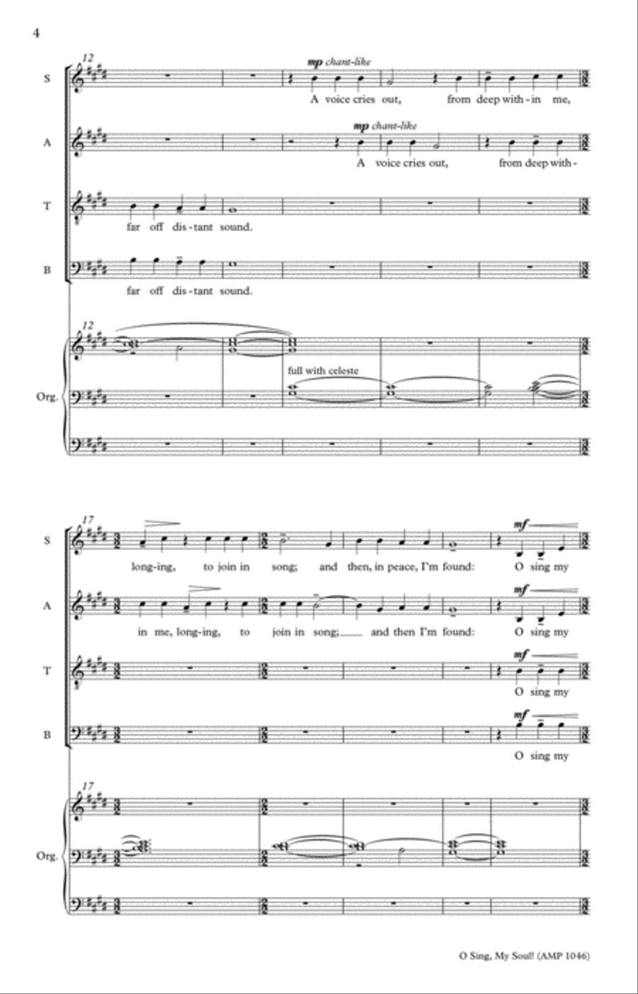 O Sing, My Soul! 4-Part scores gallery preview page 9