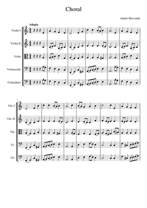 Choral for string