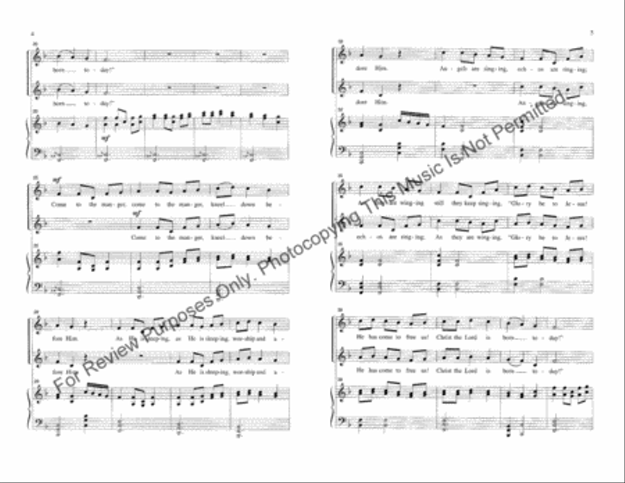 Angels Are Singing 2-Part scores gallery preview page 3