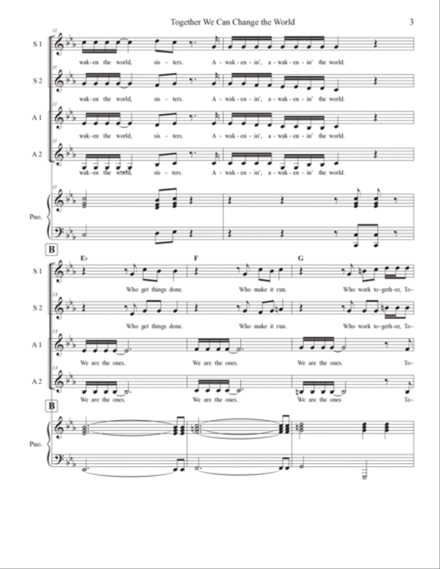 Together We Can Change the World SSAA scores gallery preview page 3