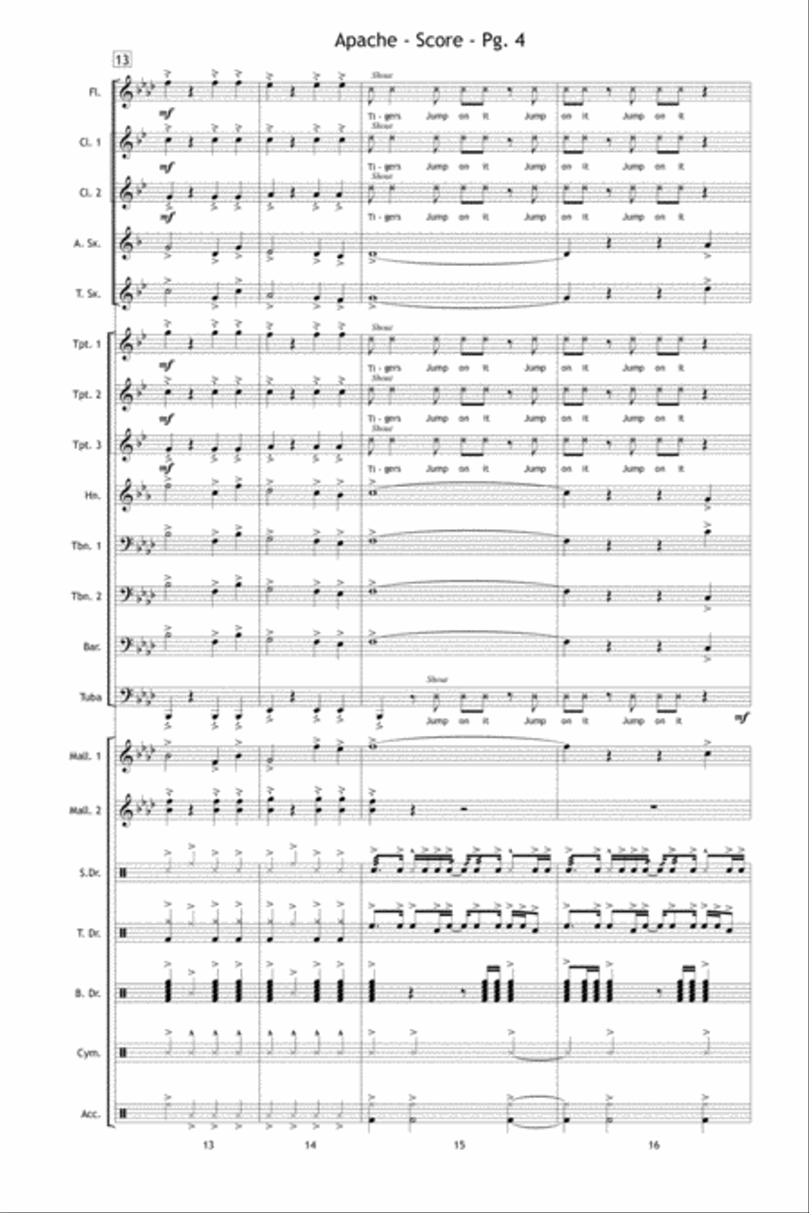 Apache Apache Marching Band scores gallery preview page 5