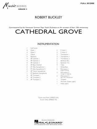 Book cover for Cathedral Grove - Full Score