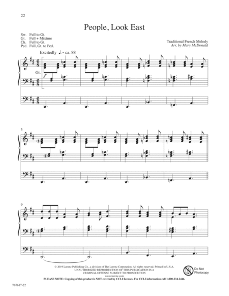Tidings of Joy! Promises of Peace Organ Solo scores gallery preview page 11