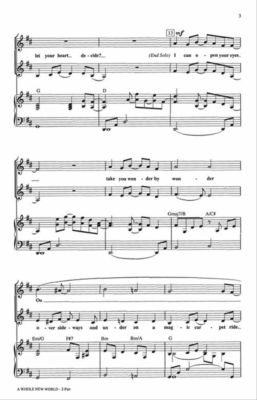 <br>Sheet music extract